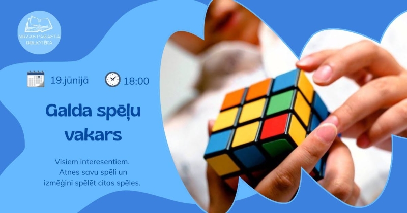 Galda spēļu vakars