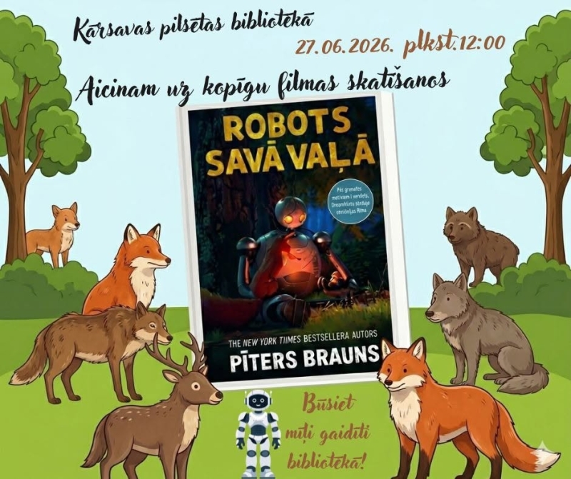 Mulltfilmas "Robots savā vaļā" skatīšanās