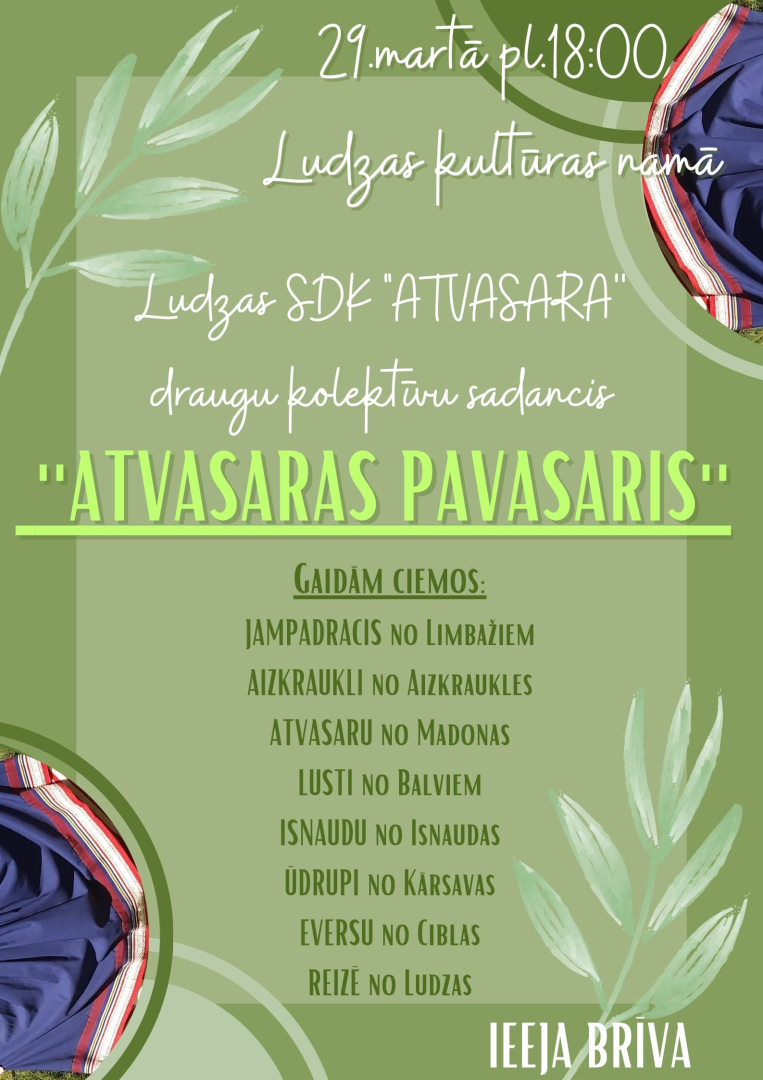 Deju kolektīva “Atvasara” sadancis Ludzas KN