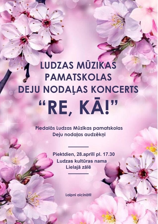 afiša mūzikas skolas koncertam