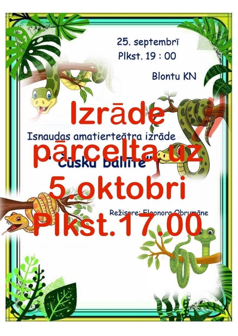 pasākuma afiša