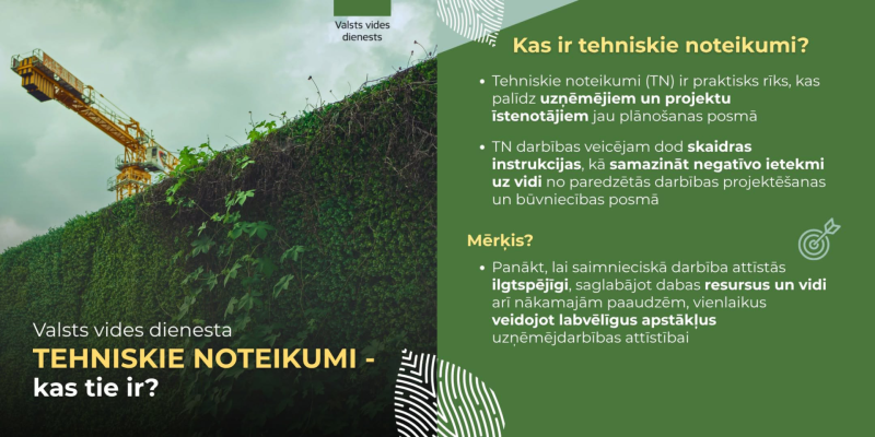 Valsts vides dienesta tehniskie noteikumi - kad tie nepieciešami un kā tos saņemt?
