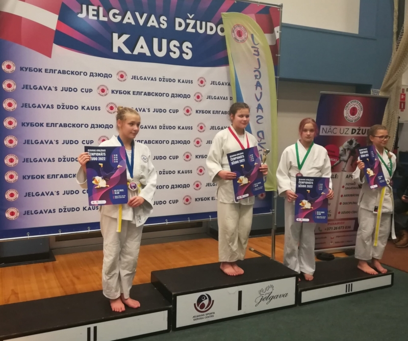 Ludzas novada džudistiem godalgotas vietas Jelgavā 3