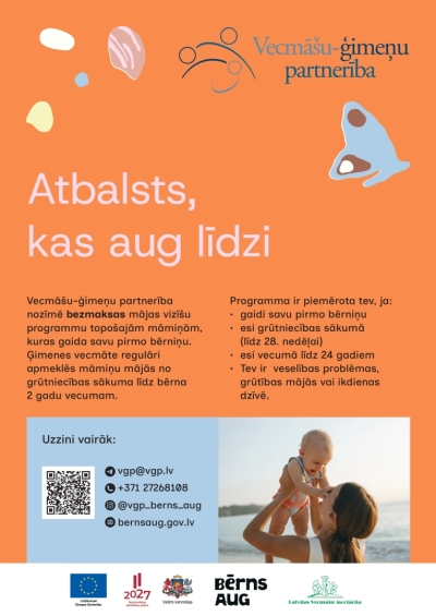 Atbalsts, kas aug līdzi