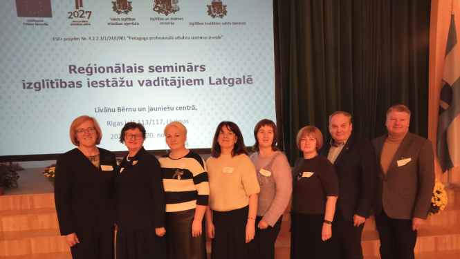 Ludzas novada izglītības vadītāji piedalās nozīmīgā reģionālajā seminārā Līvānos