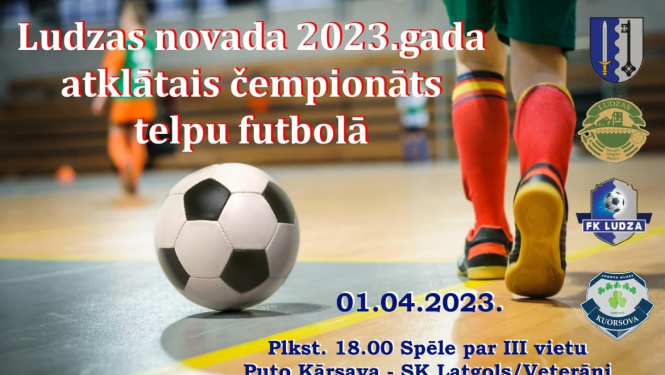 telpu futbola čempionāta afiša