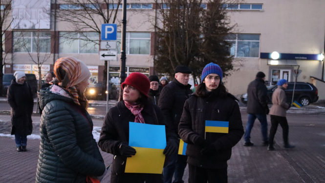 Ludzā norisinājās atbalsta mītiņš Ukrainas tautai