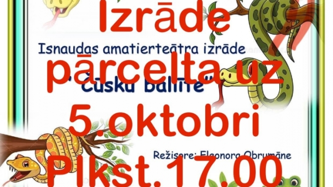 pasākuma afiša