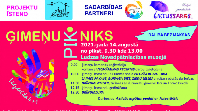 Aicinām uz “Ģimeņu pikniku”