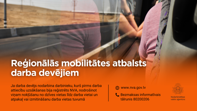 Darba devējiem pieejams NVA finansiāls atbalsts darbinieku piesaistei no attālākiem reģioniem