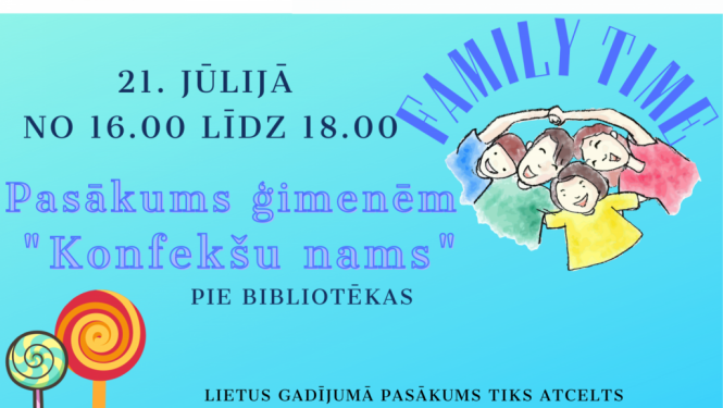 Atklātā nodarbība ģimenēm “Family time”