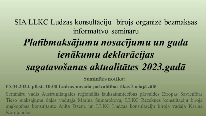 seminārs Ludzā