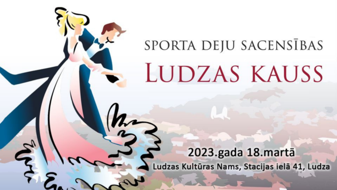 sporta deju sacensību afiša