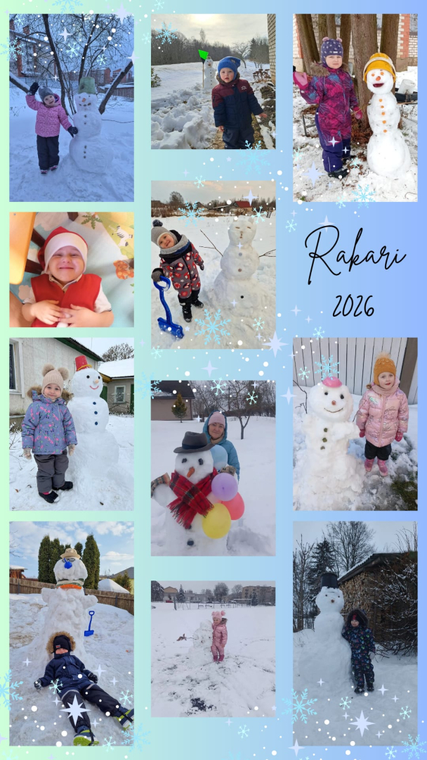 Ziemas prieki Ludzas pirmsskolas izglītības iestādē "Rūķītis"