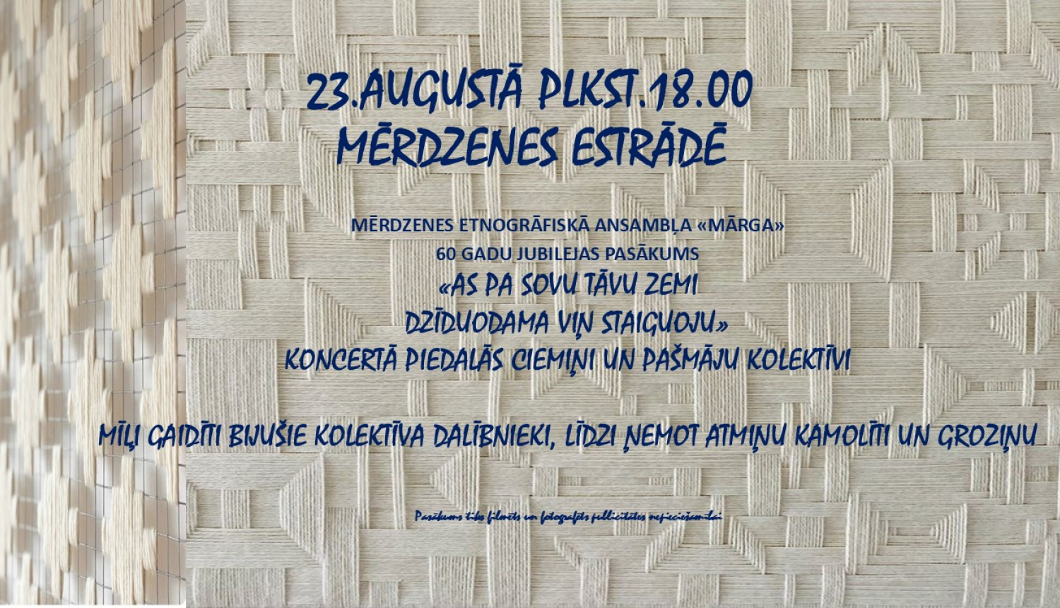 pasākuma afiša