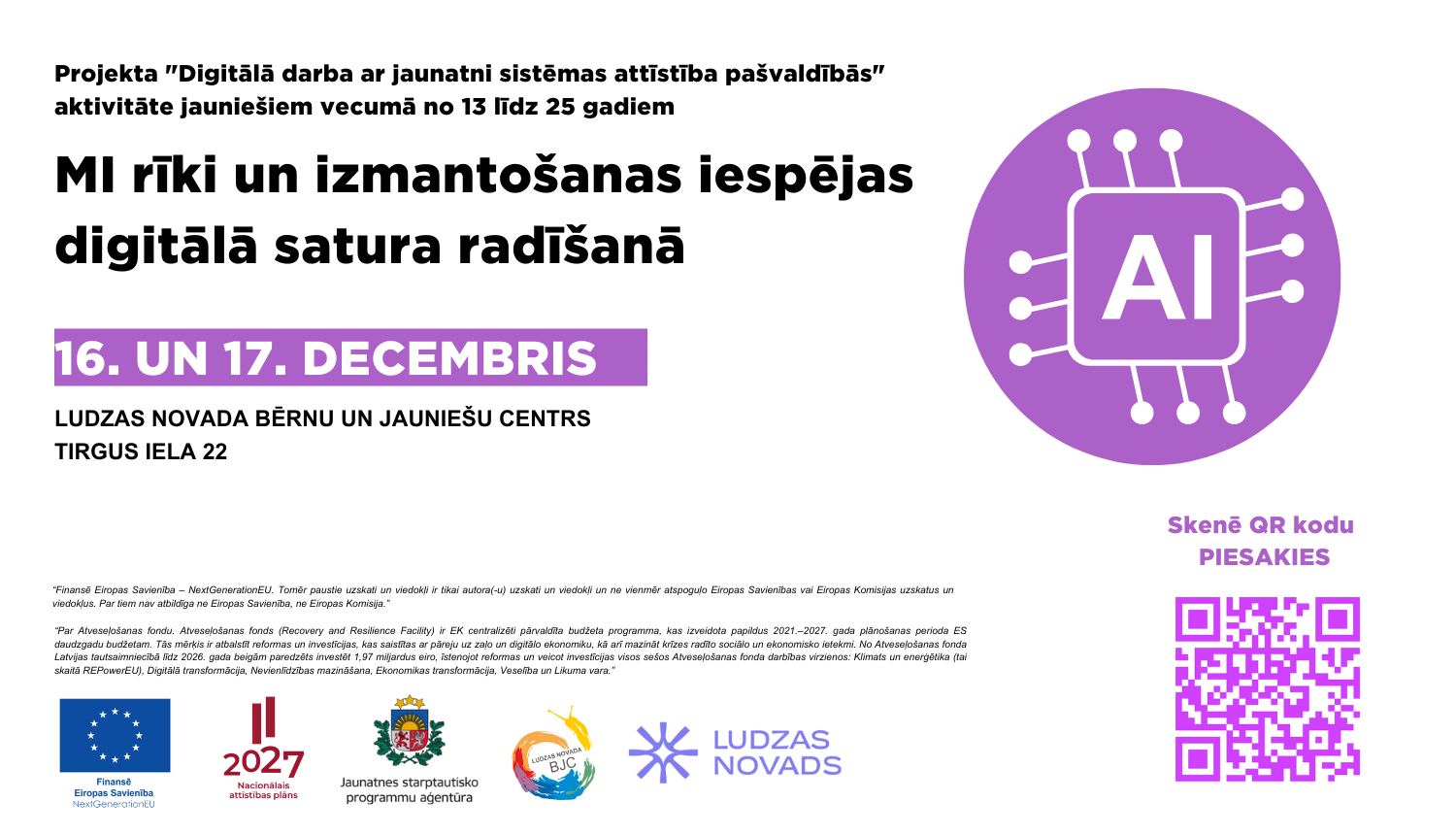 pasākuma afiša