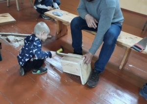 Putnu būrīšu darbnīca Blontu pagasta pirmsskolas izglītības iestādē