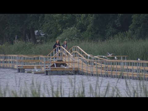 Ludzā izveidots garākais pontonu tilts Latvijā