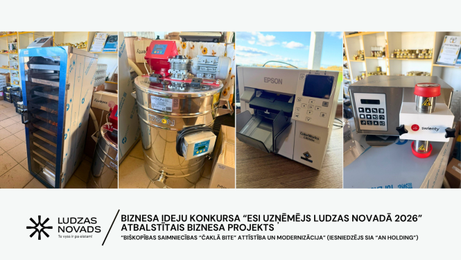 Biznesa ideju konkursa “Esi uzņēmējs Ludzas novadā 2026” atbalstītais biznesa projekts