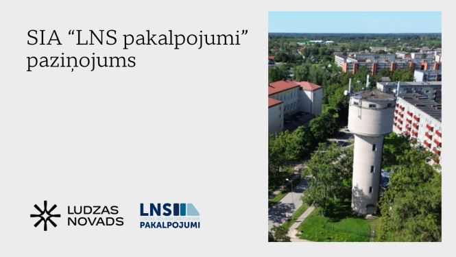 Paziņojums par ūdenssaimniecības pakalpojumu tarifu projektu Kārsavas, Ludzas un Zilupes pilsētās, kā arī Mežvidu un Zaļesjes pagastos