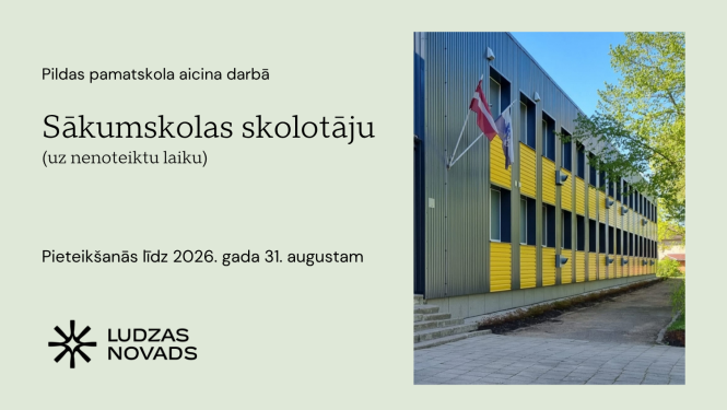 Pildas pamatskola aicina darbā 