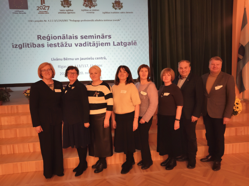 Ludzas novada izglītības vadītāji piedalās nozīmīgā reģionālajā seminārā Līvānos