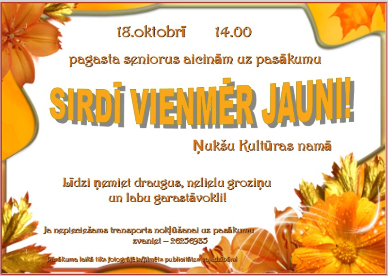 pasākuma afiša