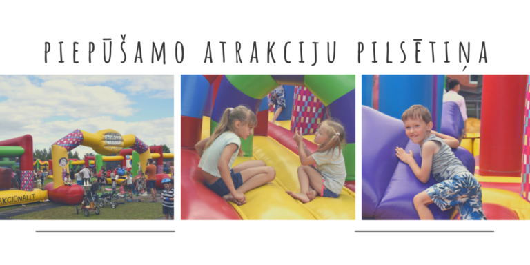 Piepūšamo atrakciju pilsētiņa