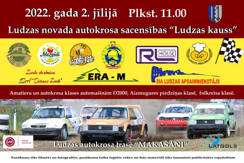 Autokrosa sacensības “Ludzas kauss”