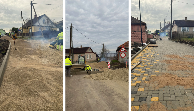 Būvdarbi Lielā Ezerkrasta ielā Ludzā norit intensīvi – plānots pabeigt jau šogad