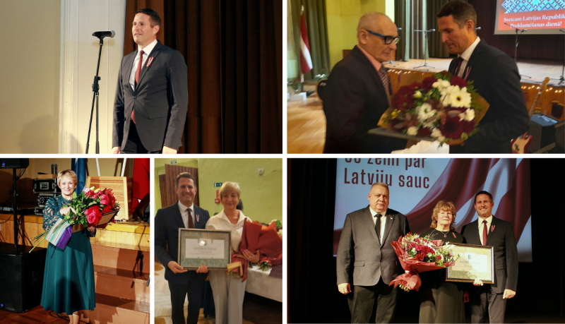 Valsts svētkos sumināti cilvēki, kuri stiprina Ludzas novadu