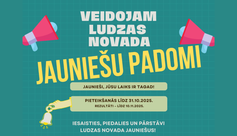 VEIDOJAM LUDZAS NOVADA JAUNIEŠU PADOMI!