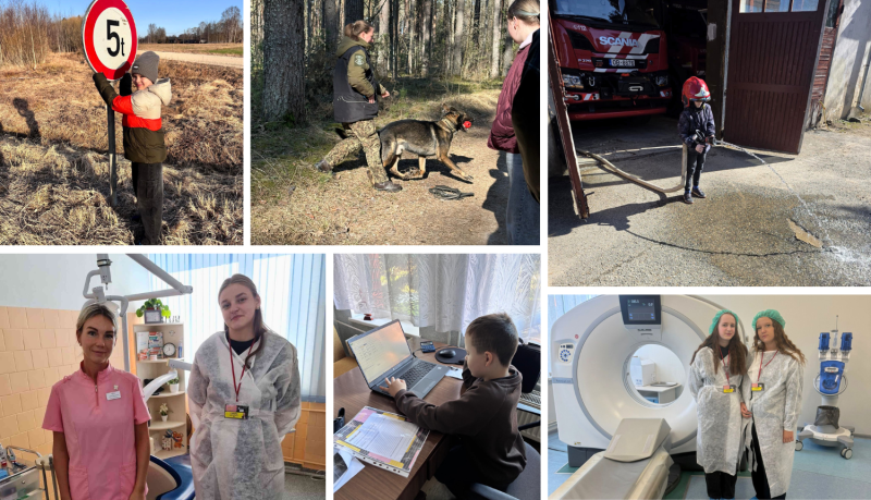 Ludzas pilsētas vidusskolas skolēni aktīvi piedalās Ēnu dienā