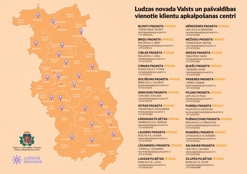 Ludzas novada Valsts un pašvaldības vienotie klientu apkalpošanas centri