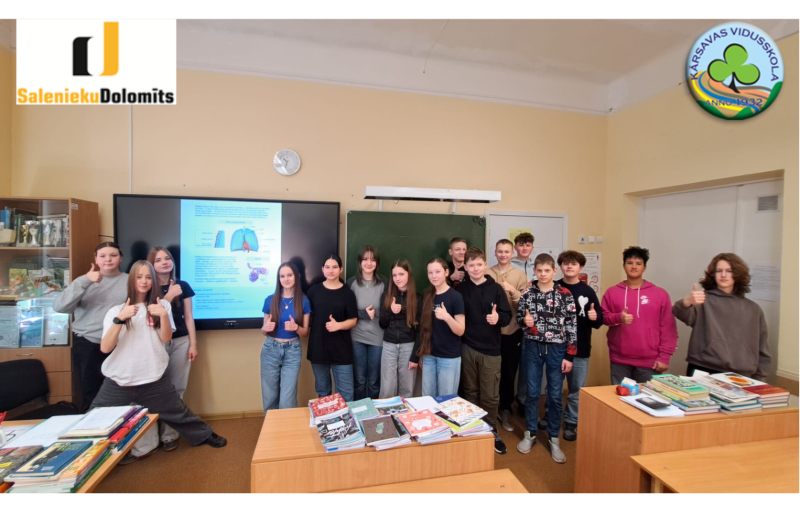 Kārsavas vidusskola saņem vērtīgu dāvinājumu no SIA “Salenieku Dolomīts”