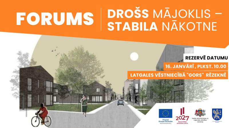 Rēzeknē notiks forums par droša un pieejama mājokļa attīstību reģionos publikācijas attēls