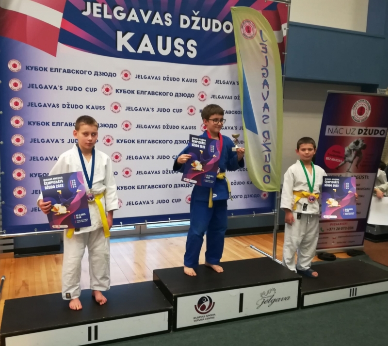 Ludzas novada džudistiem godalgotas vietas Jelgavā 2