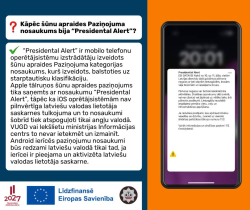 Vizuālis - Ceturtdien Latvijā pirmo reizi nosūtīts šūnu apraides paziņojums