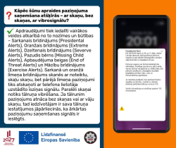 Vizuālis - Ceturtdien Latvijā pirmo reizi nosūtīts šūnu apraides paziņojums