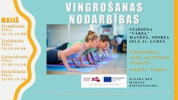 Vingrošanas nodarbība afiša