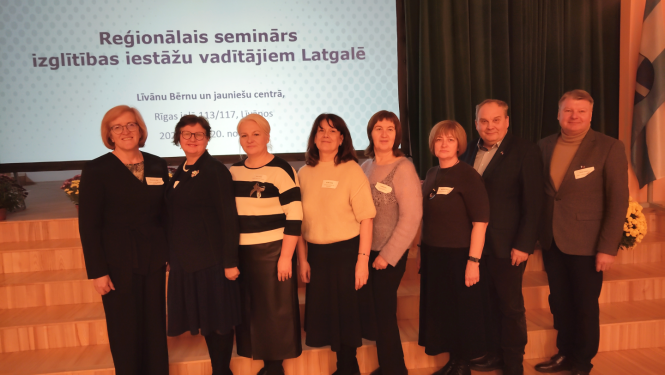 Ludzas novada izglītības vadītāji piedalās nozīmīgā reģionālajā seminārā Līvānos
