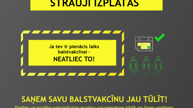 Kas jāzina par balstvakcināciju