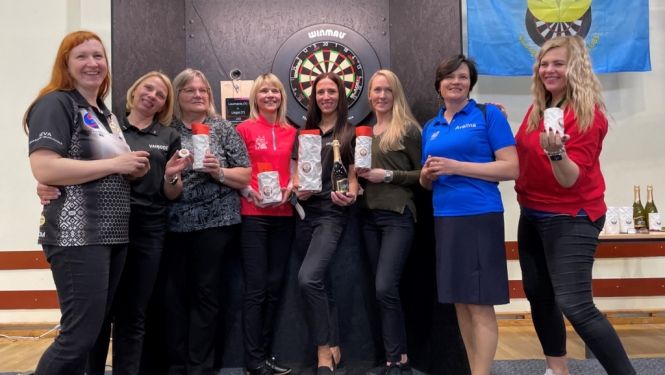 SK Kuorsova komanda startē Latvijas Darts virslīgas sacensībās Vecpiebalgā