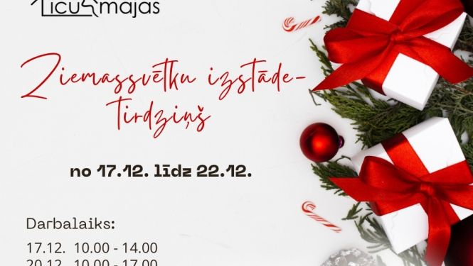 Amatnieki un mājražotāji aicināti pieteikties Ziemassvētku izstādei-tirdziņam