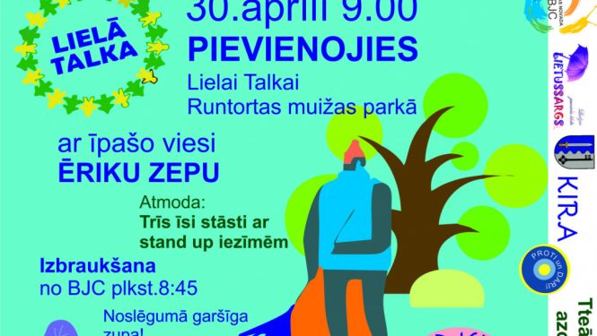 Aicina pievienoties talkai Runtortas muižas parkā!