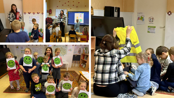 Mežvidu pagasta pirmsskolas izglītības iestāde "Saulīte" stiprina bērnu zināšanas par drošību mājās un uz ielas