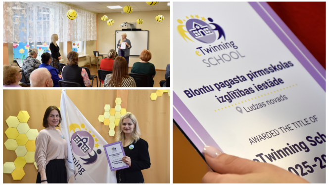 Blontu pirmsskolas izglītības iestāde saņem “eTwinning Skola” statusu un Eiropas Komisijas pateicību