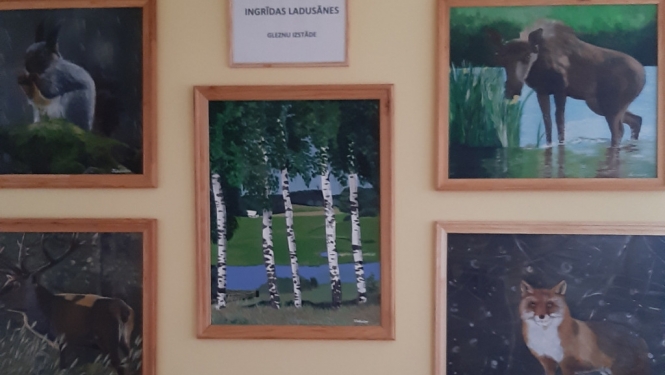 PII “Rūķītis” skatāma Ingrīdas Ladusānes gleznu izstāde