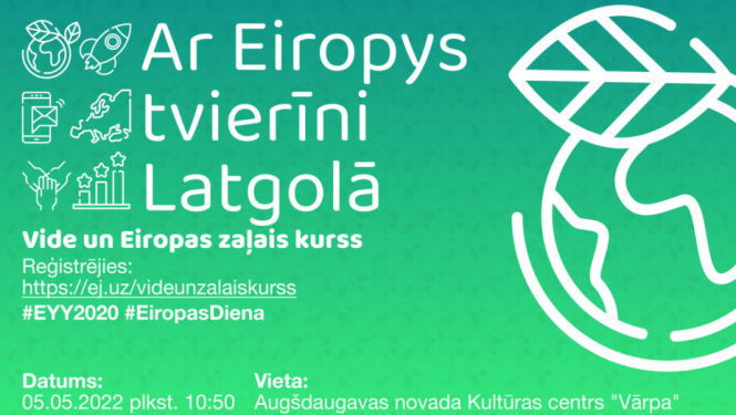 Jauniešu diskusiju cikla “Ar Eiropys tvierīni Latgolā” noslēguma pasākums notiks Daugavpilī