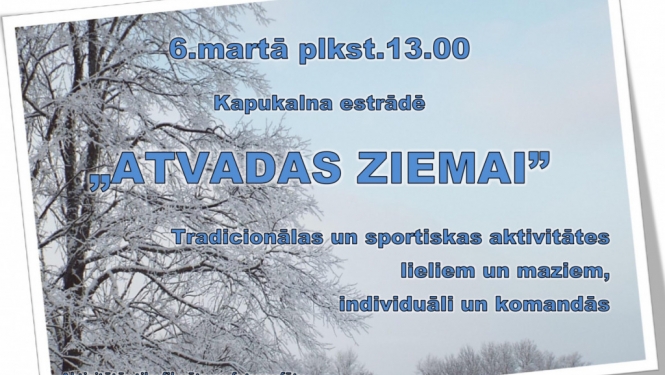 6.martā Ciblā notiks tradicionālās sporta aktivitātes “Atvadas ziemai”